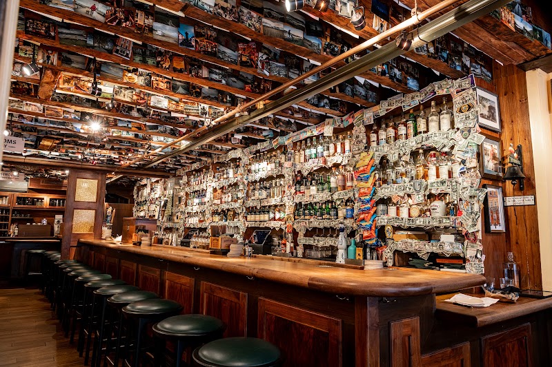 Whiskey shelves at The Dead Rabbit